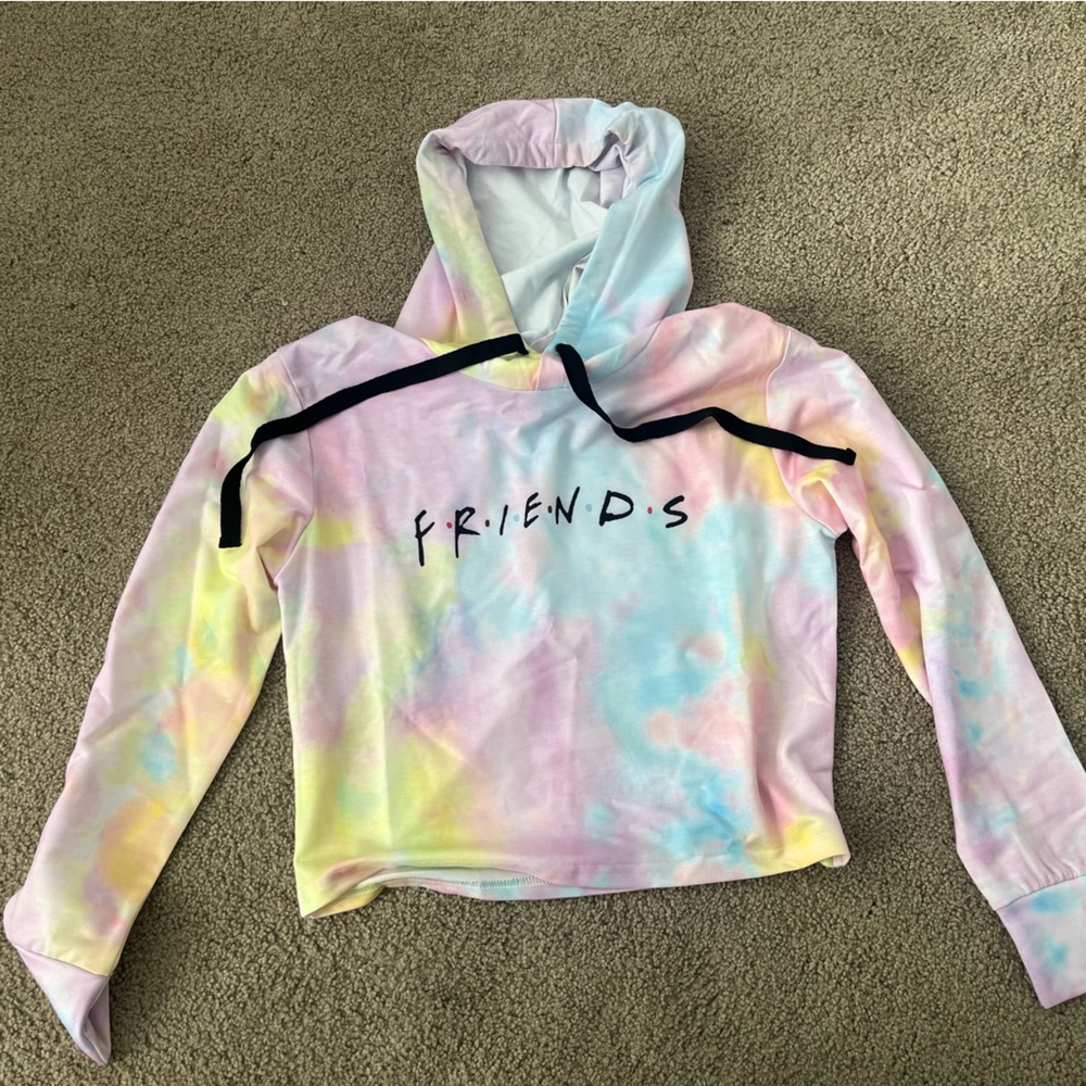 Friends hoodie tie dye